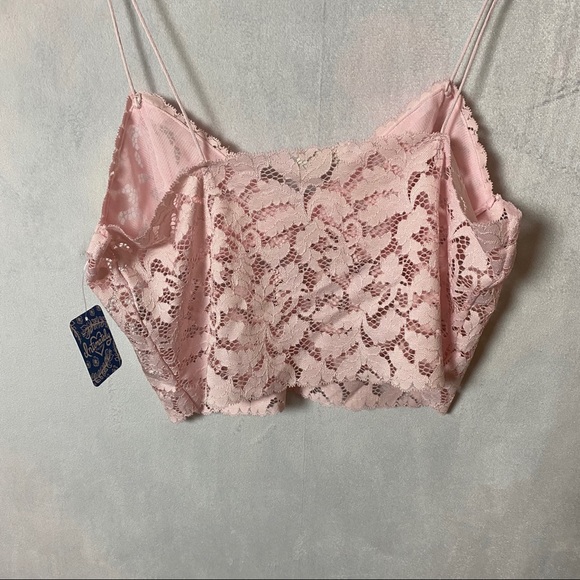 FREE PEOPLE NEW WITH TAGS PINK BRALETTE BRAMI - Picture 5 of 6